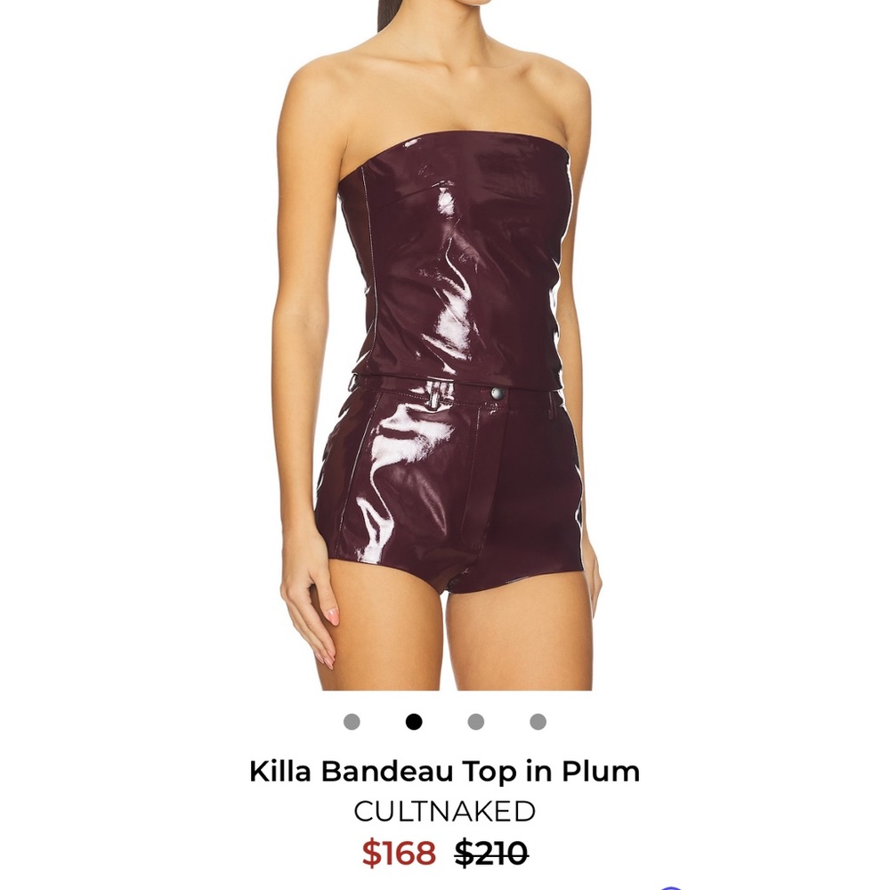 Killa Bandeau Top in Plum